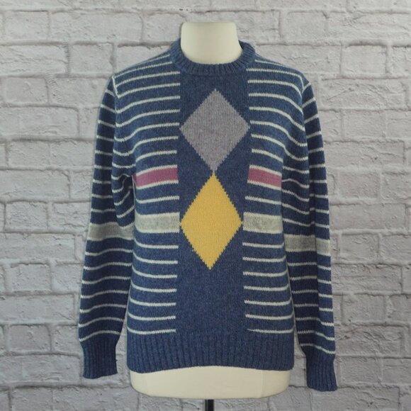 Vintage 80s Shetland Wool Sweater - Picture 1 of 5